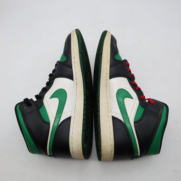 Nike Air Jordan 1 Men’s Size 10.5 Mid Pine Green Black Sneakers 554724-067 - Picture 6 of 10